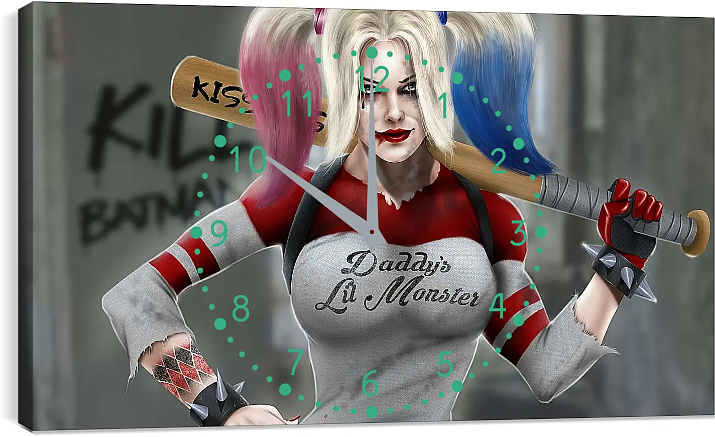 Часы картина - Харли Квинн (Harley Quinn)