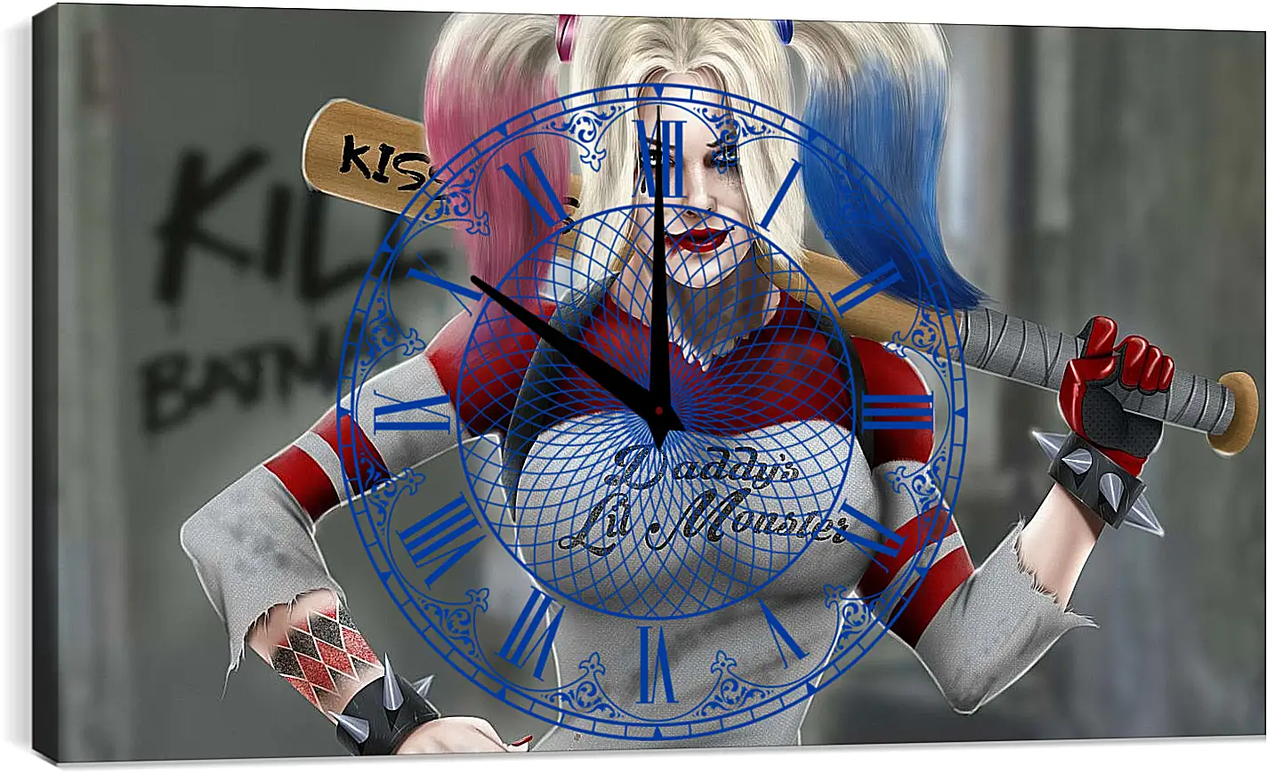 Часы картина - Харли Квинн (Harley Quinn)