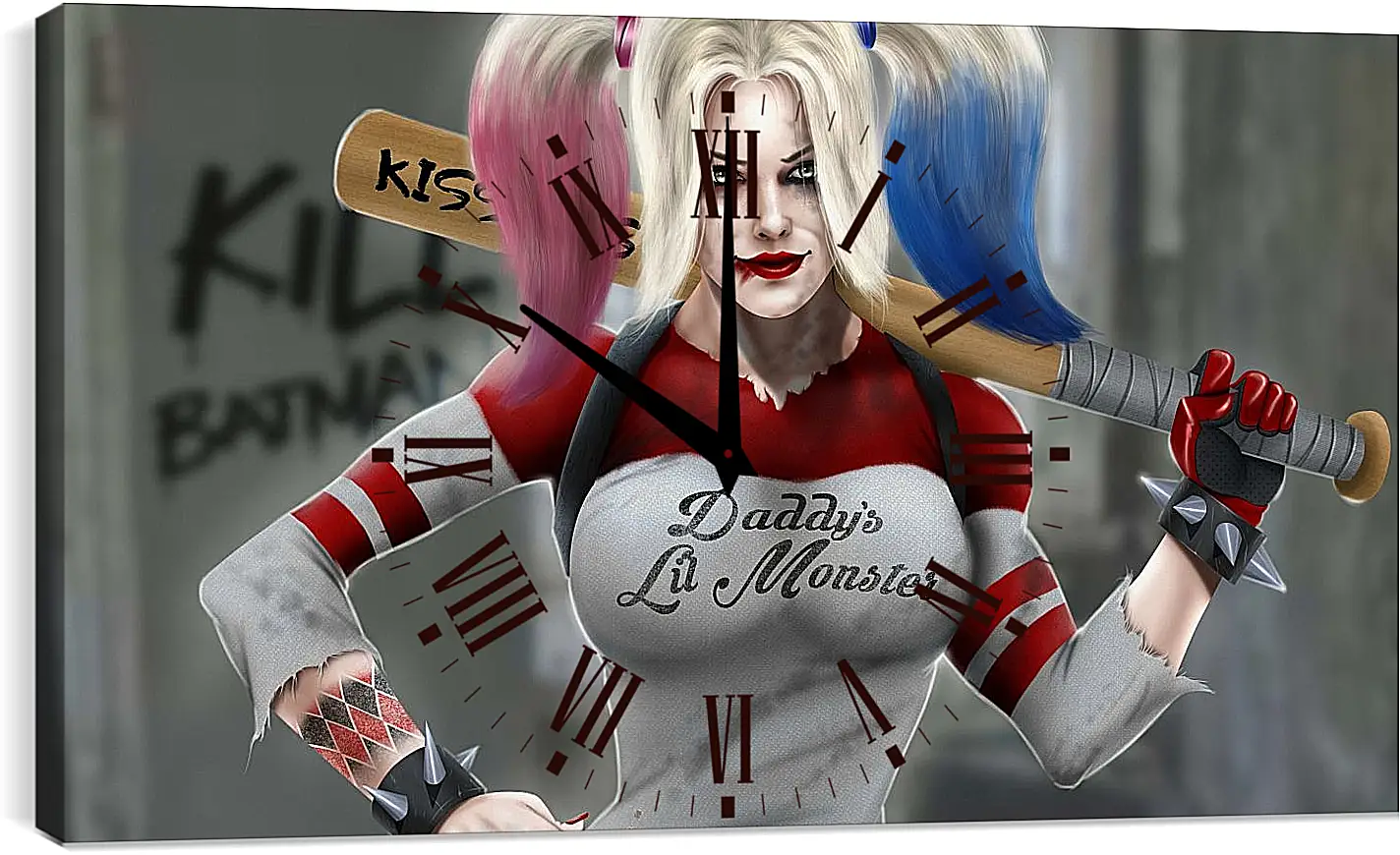 Часы картина - Харли Квинн (Harley Quinn)