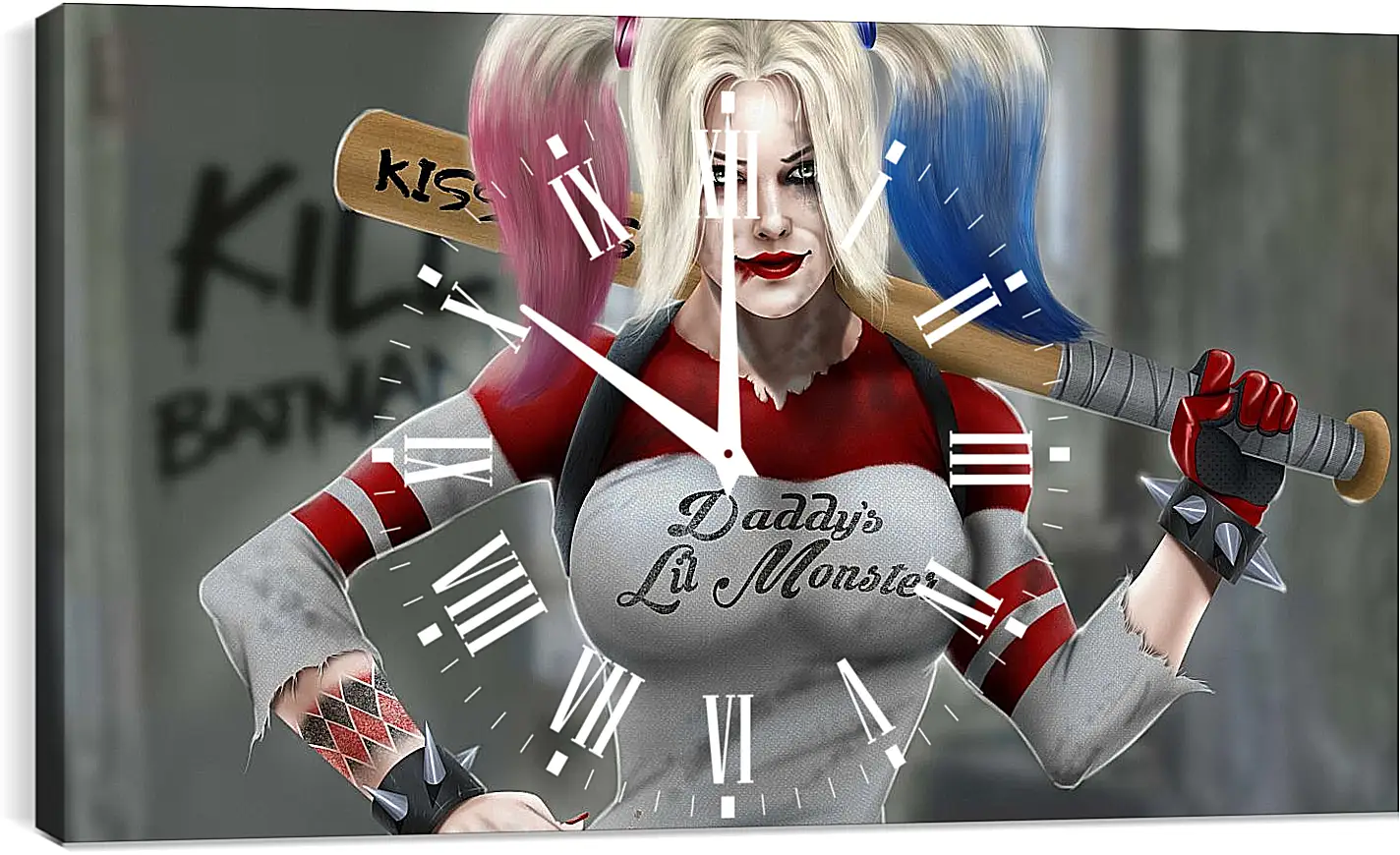 Часы картина - Харли Квинн (Harley Quinn)