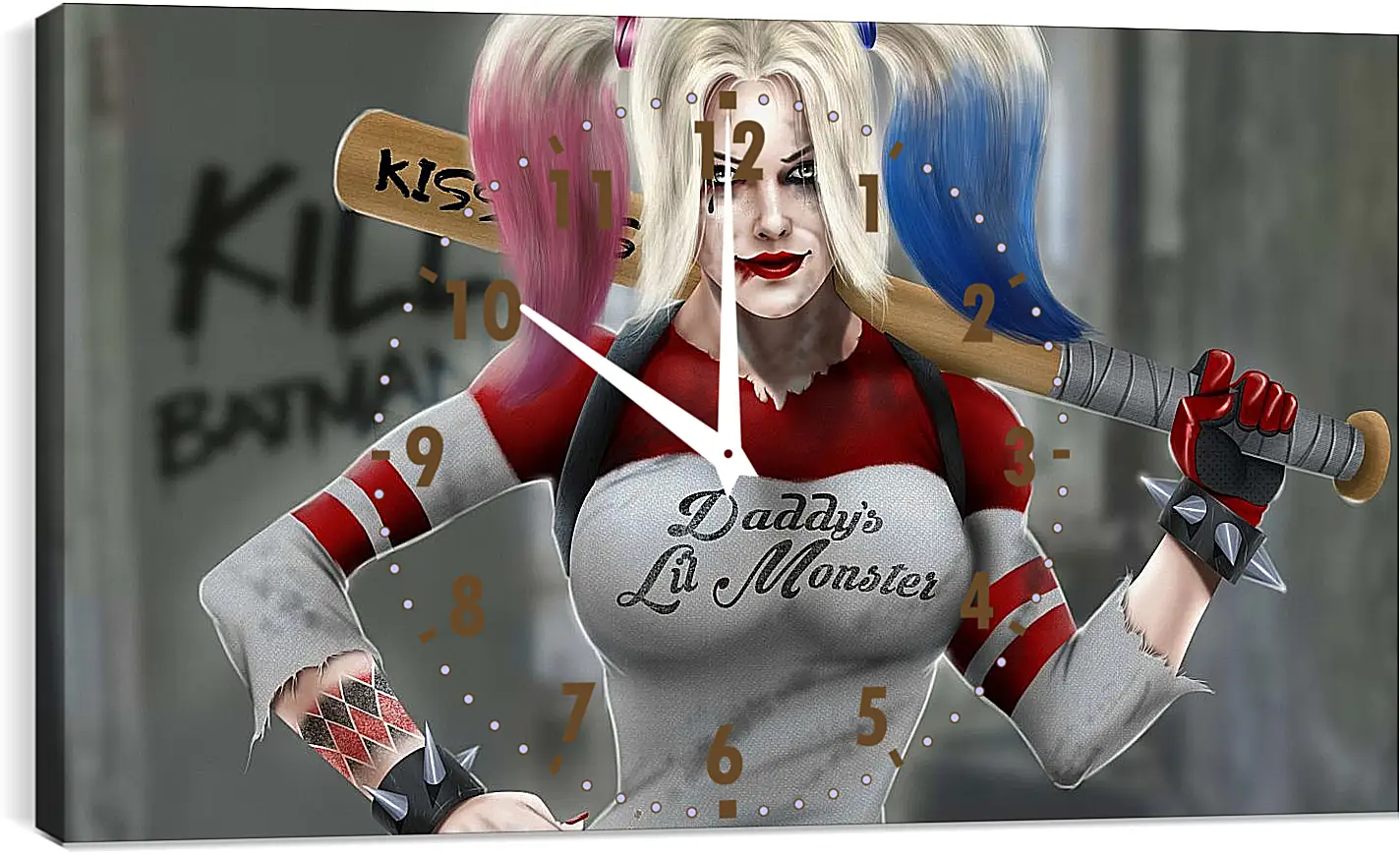 Часы картина - Харли Квинн (Harley Quinn)