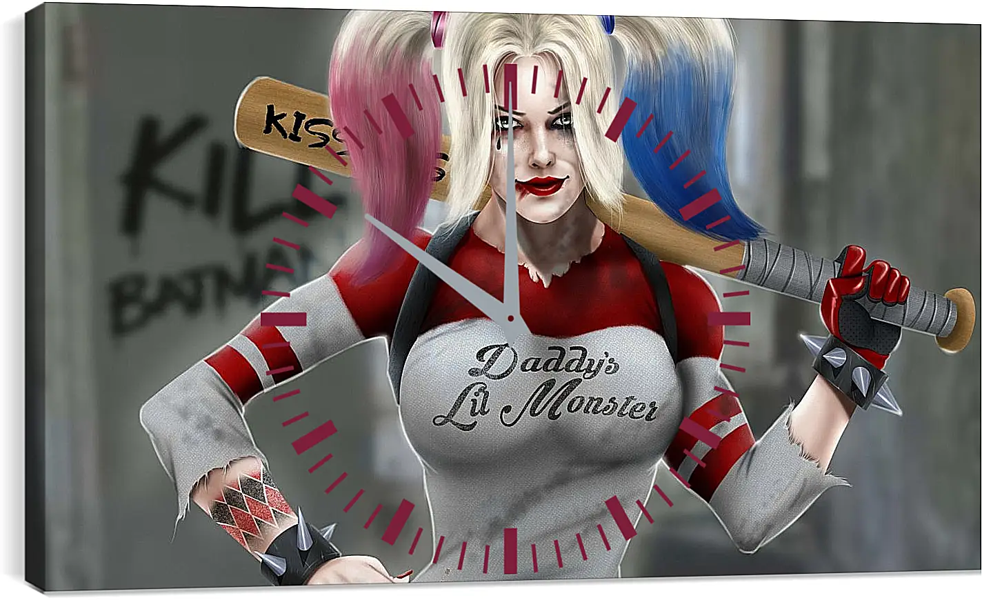 Часы картина - Харли Квинн (Harley Quinn)