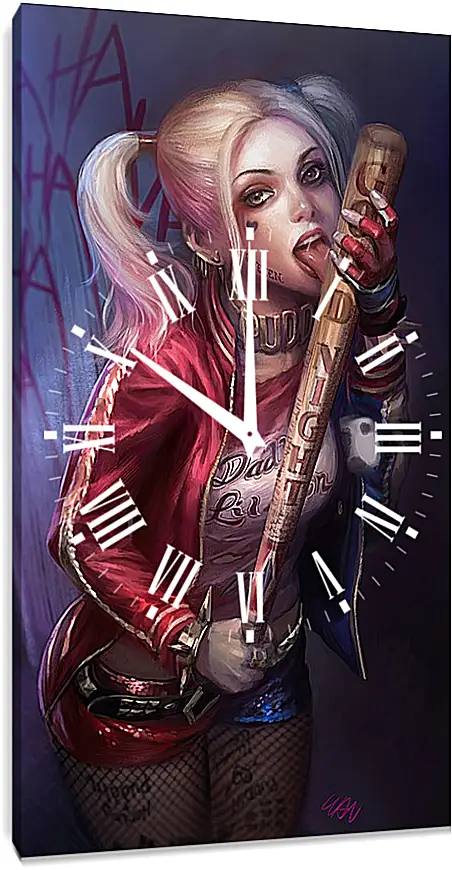 Часы картина - Харли Квинн (Harley Quinn)