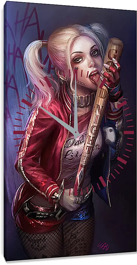 Часы картина - Харли Квинн (Harley Quinn)