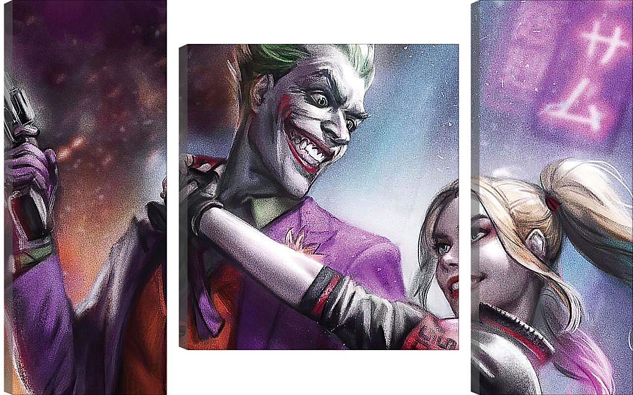 Модульная картина - Харли Квинн (Harley Quinn) и Джокер (Joker)