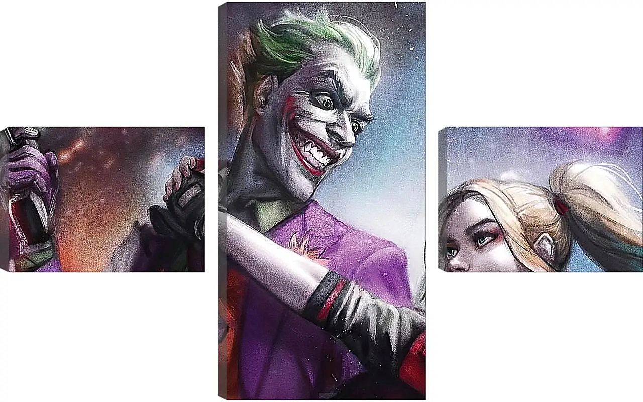 Модульная картина - Харли Квинн (Harley Quinn) и Джокер (Joker)