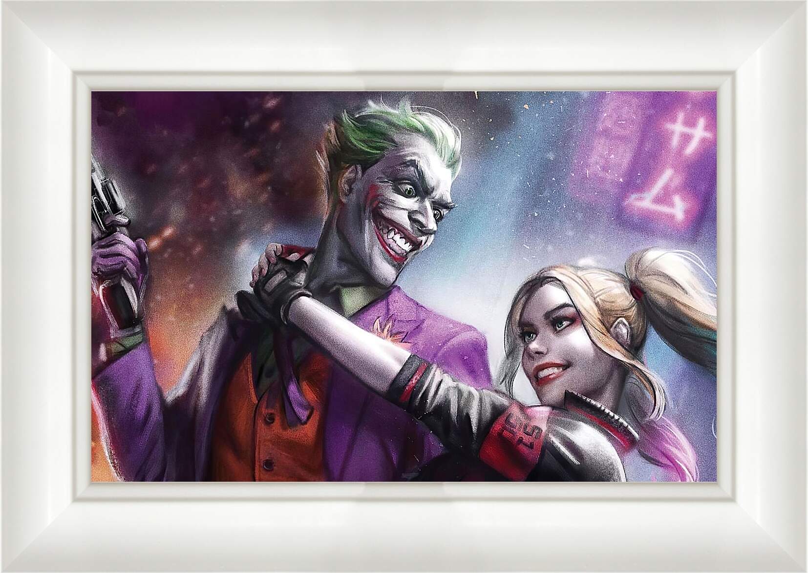 Картина в раме - Харли Квинн (Harley Quinn) и Джокер (Joker)