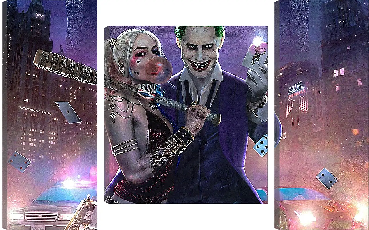 Модульная картина - Харли Квинн (Harley Quinn) и Джокер (Joker)