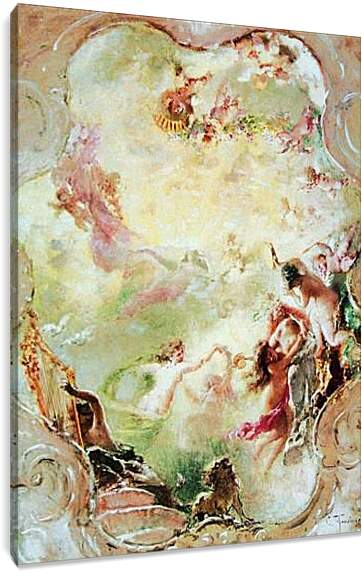 Постер и плакат - Эскиз росписи потолка для особняка П. Маковский Константин