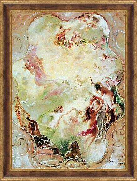 Картина в раме - Эскиз росписи потолка для особняка П. Маковский Константин