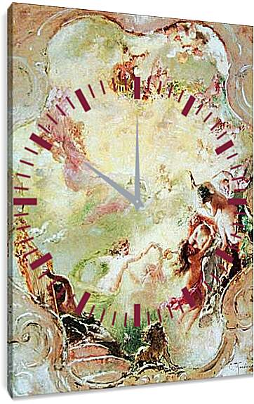 Часы картина - Эскиз росписи потолка для особняка П. Маковский Константин