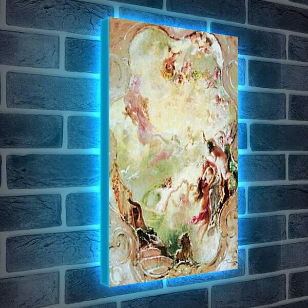 Лайтбокс световая панель - Эскиз росписи потолка для особняка П. Маковский Константин