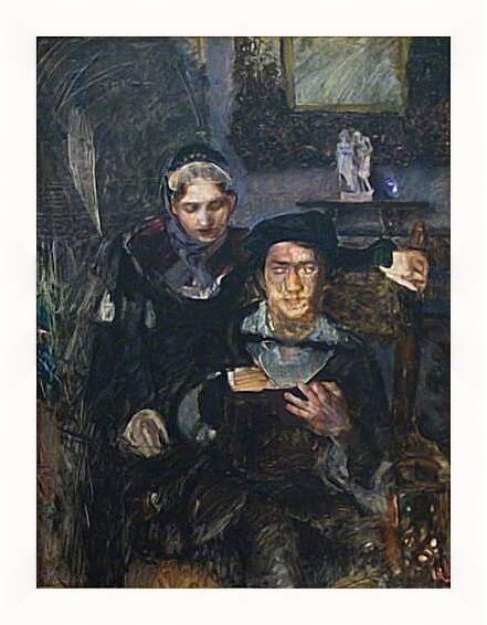 Картина в раме - Гамлет И Офелия. Врубель Михаил