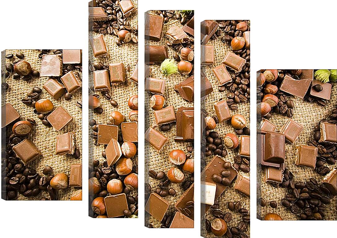 Модульная картина - Шоколад и кофе