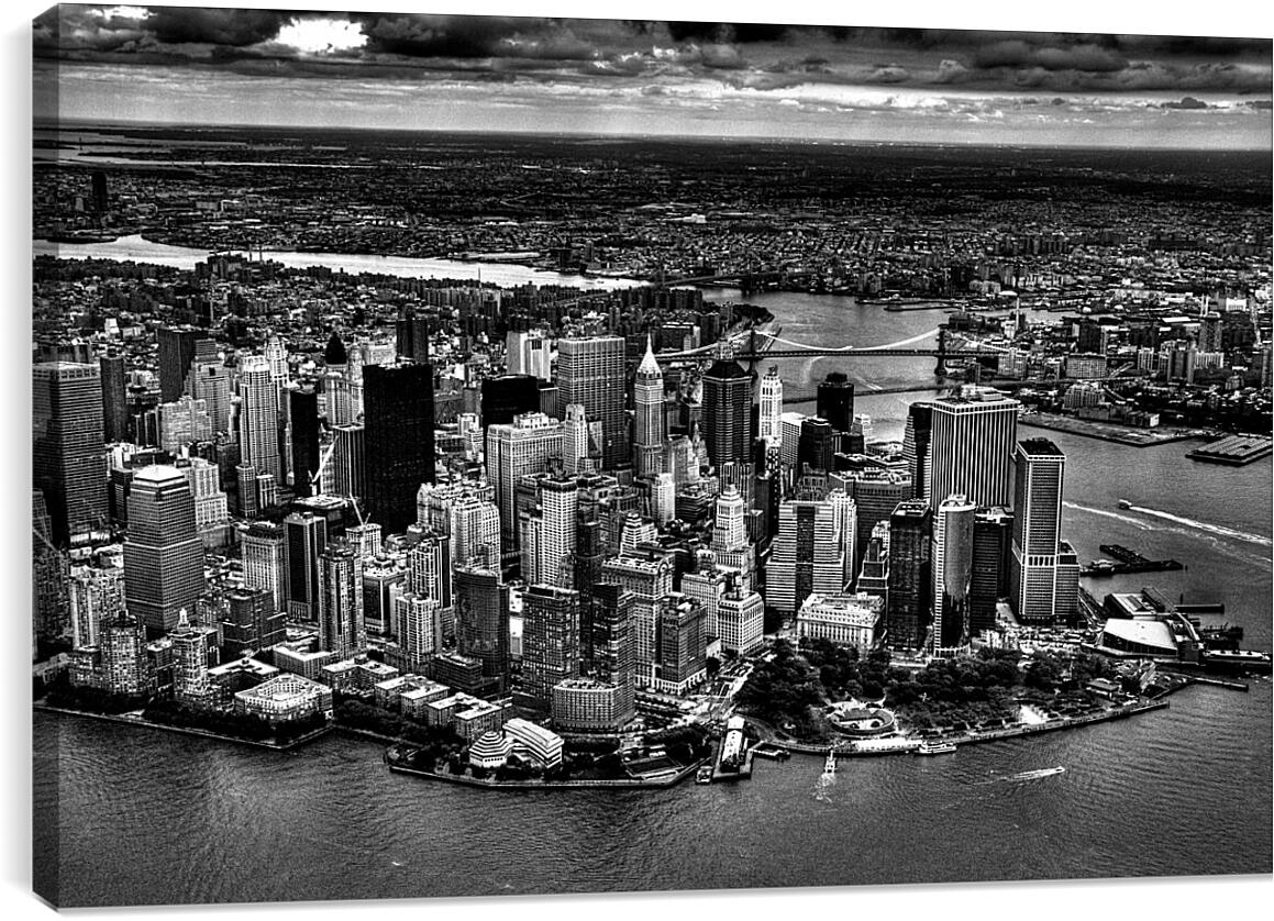 Постер и плакат - Нью-Йорк. Черно-белое фото.