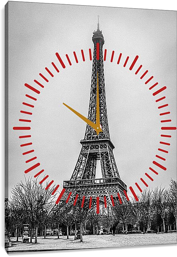Часы картина - Эйфелева башня Париж