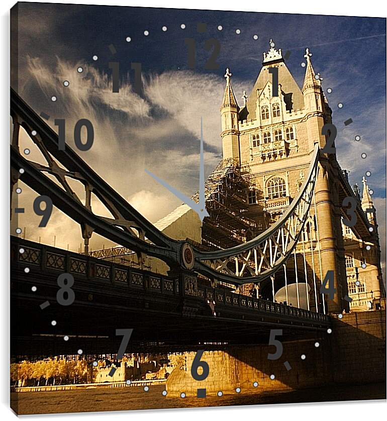 Часы картина - Тауэрский мост в Лондоне