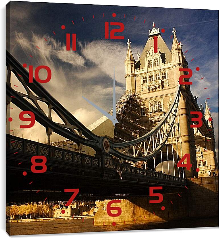 Часы картина - Тауэрский мост в Лондоне