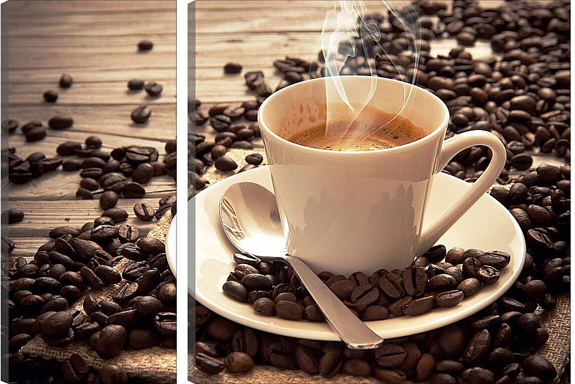 Модульная картина - Ароматный кофе
