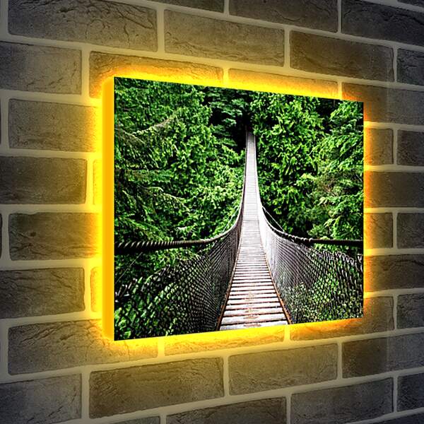 Лайтбокс световая панель - Подвесной мост