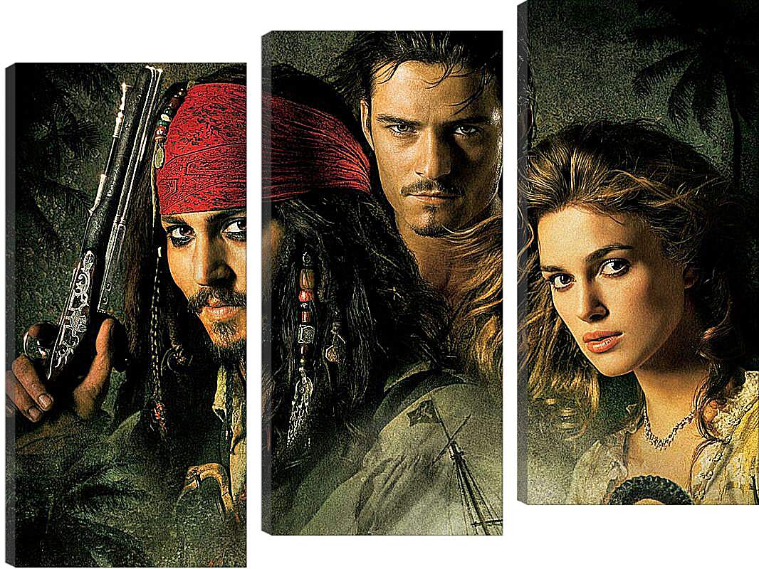 Модульная картина - Пираты карибского Моря