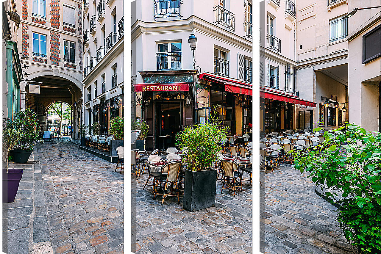 Модульная картина - Кафе Париж