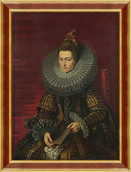 Картина в раме - Portrait of the Infanta Isabella. Питер Пауль Рубенс