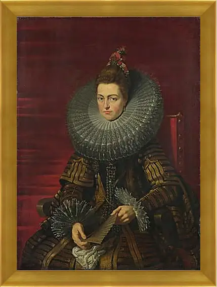 Картина в раме - Portrait of the Infanta Isabella. Питер Пауль Рубенс