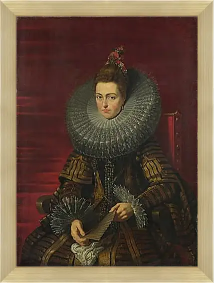 Картина в раме - Portrait of the Infanta Isabella. Питер Пауль Рубенс