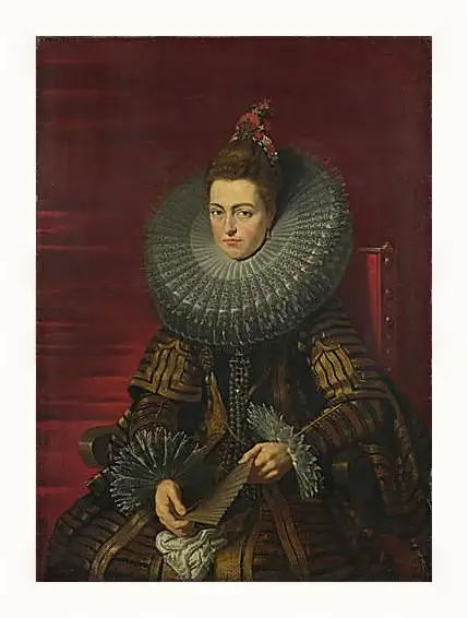 Картина в раме - Portrait of the Infanta Isabella. Питер Пауль Рубенс