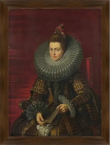 Картина в раме - Portrait of the Infanta Isabella. Питер Пауль Рубенс