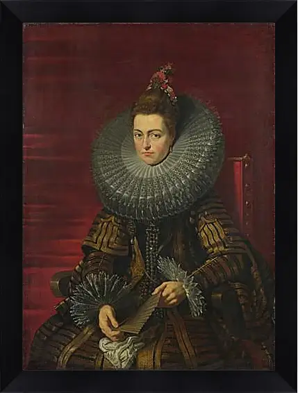 Картина в раме - Portrait of the Infanta Isabella. Питер Пауль Рубенс