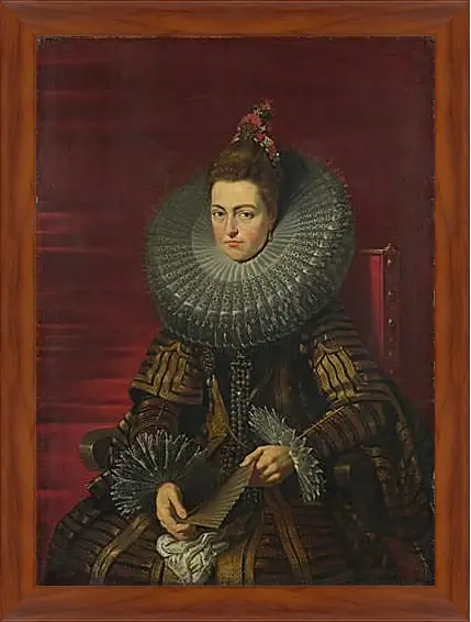 Картина в раме - Portrait of the Infanta Isabella. Питер Пауль Рубенс