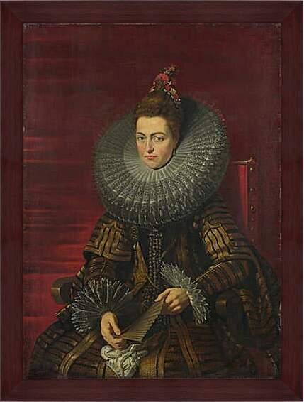 Картина в раме - Portrait of the Infanta Isabella. Питер Пауль Рубенс