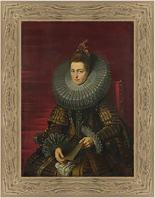 Картина в раме - Portrait of the Infanta Isabella. Питер Пауль Рубенс