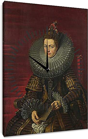 Часы картина - Portrait of the Infanta Isabella. Питер Пауль Рубенс