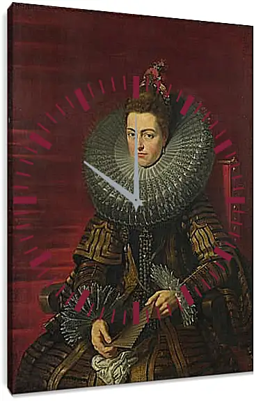 Часы картина - Portrait of the Infanta Isabella. Питер Пауль Рубенс