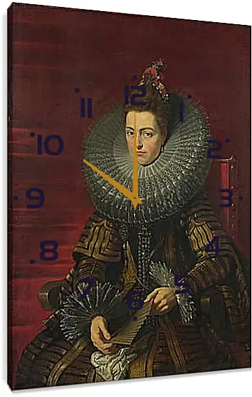 Часы картина - Portrait of the Infanta Isabella. Питер Пауль Рубенс