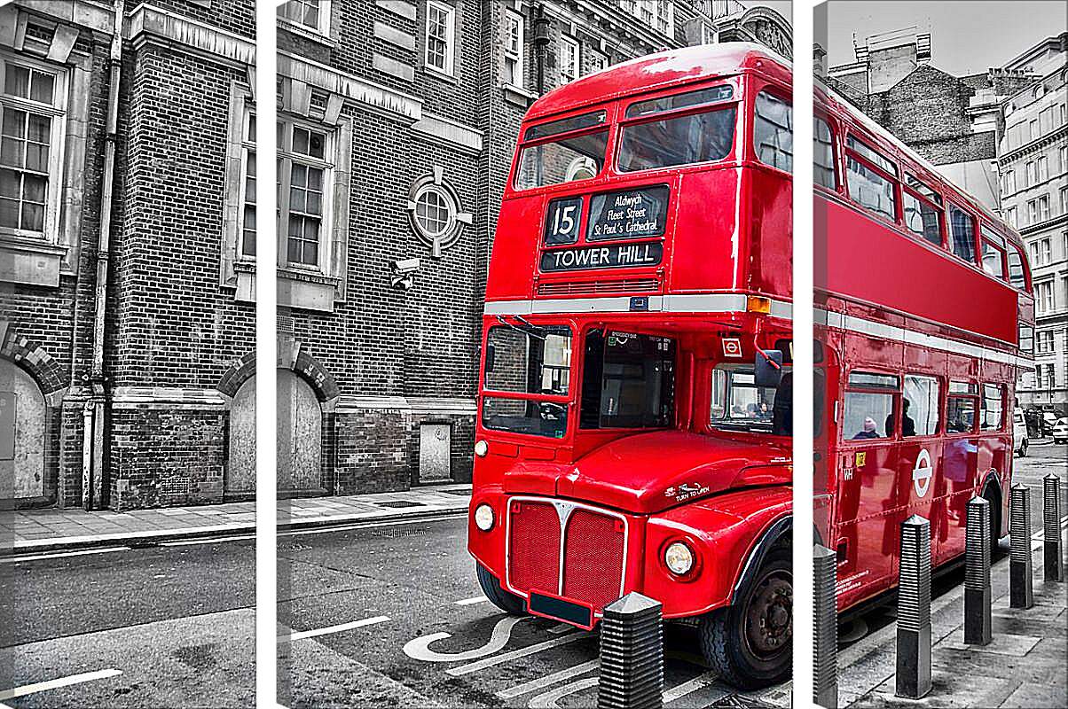 Модульная картина - Автобус Лондон