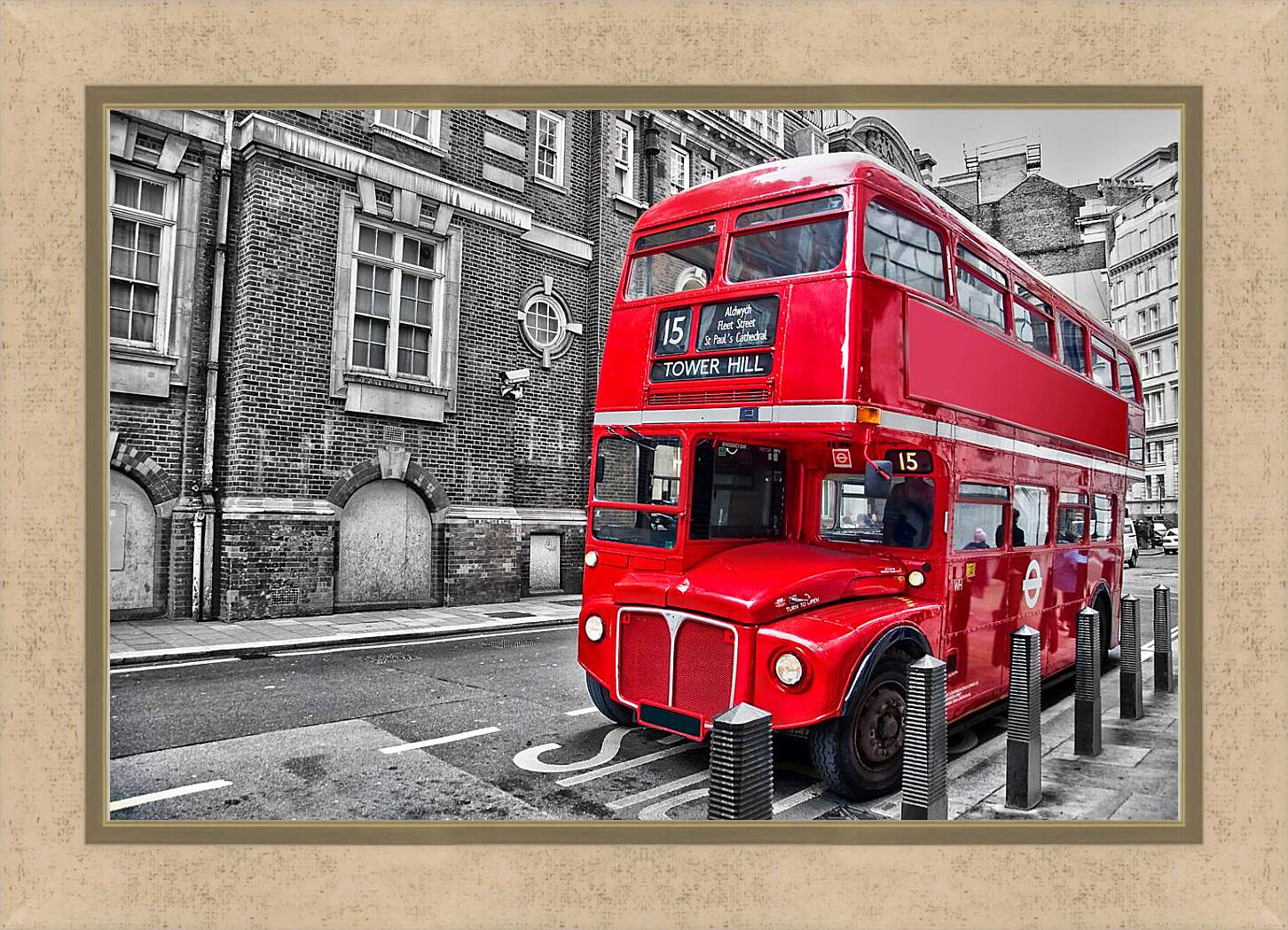 Картина в раме - Автобус Лондон