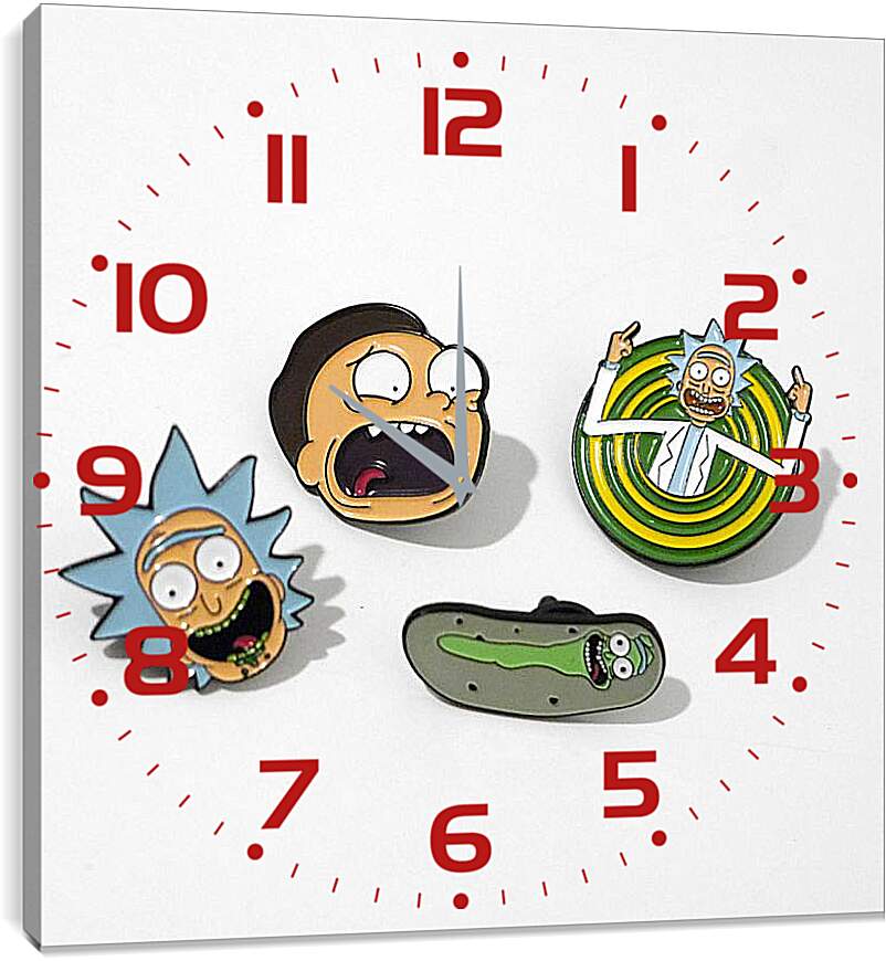 Часы картина - Рик и Морти