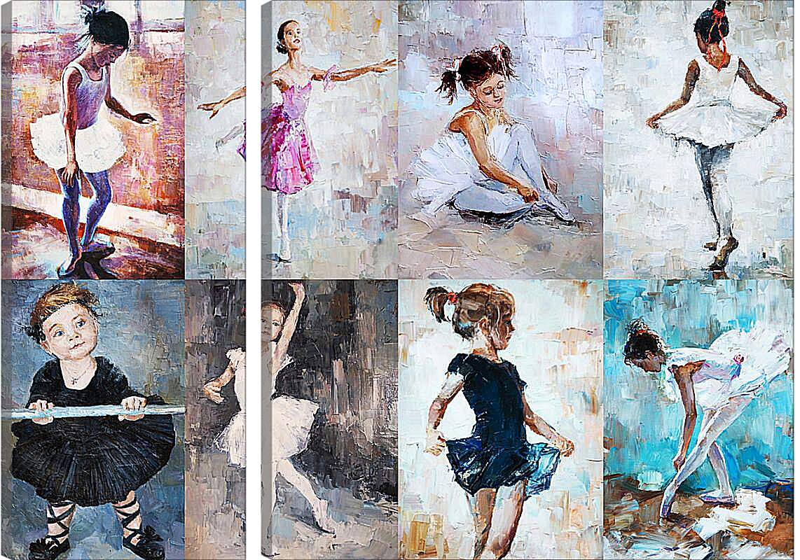 Модульная картина - Маленькие балерины