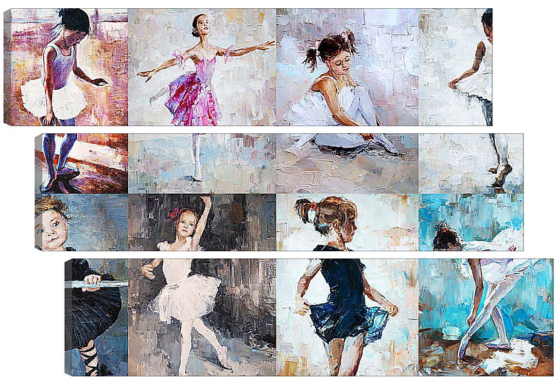 Модульная картина - Маленькие балерины