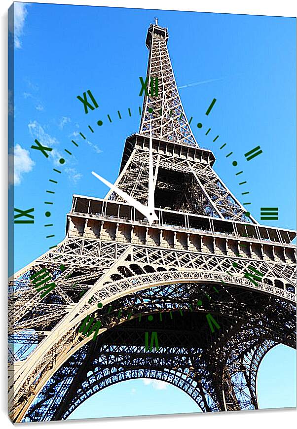 Часы картина - Башня на фоне неба