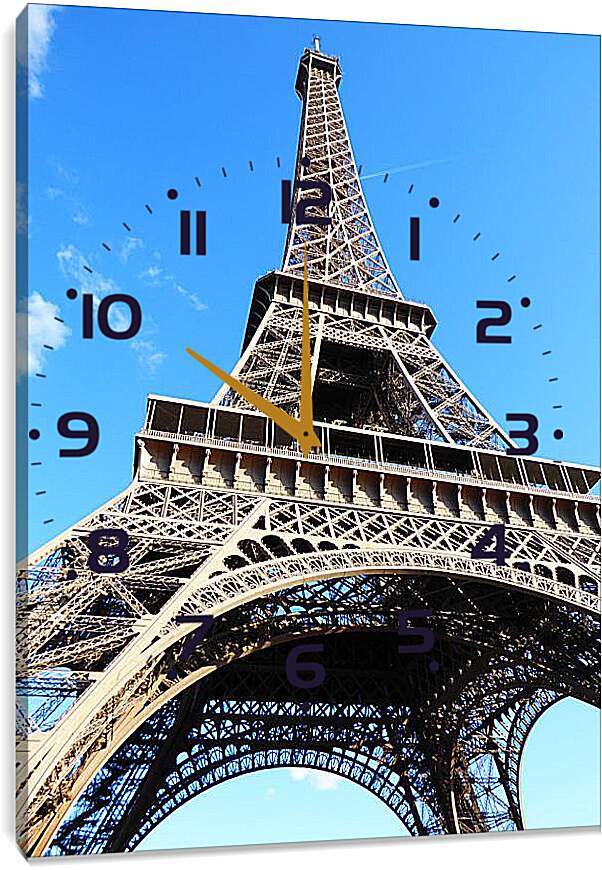 Часы картина - Башня на фоне неба