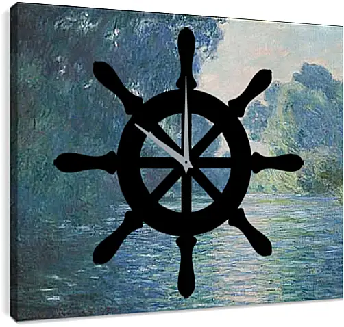 Часы картина - Arm of the Seine near Giverny. Клод Моне