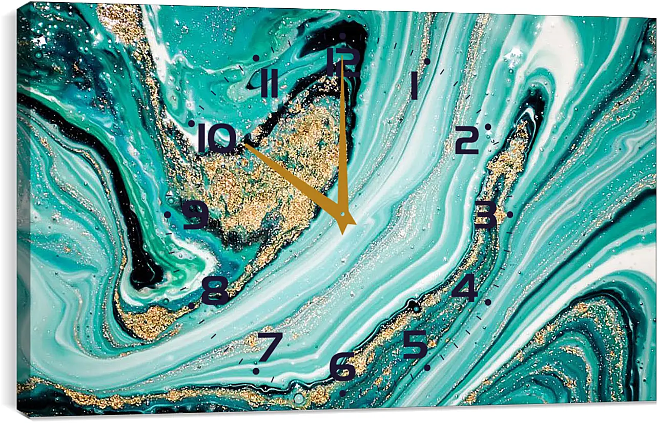 Часы картина - Изумруд