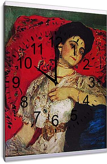 Часы картина - М. Валентин Александрович Серов