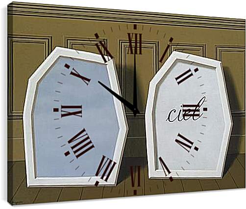 Часы картина - The Palace of Curtains, III. Рене Магритт