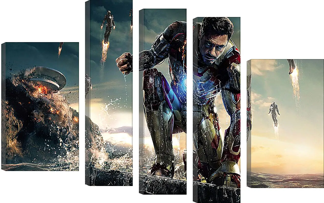 Модульная картина - Железный человек. Iron Man